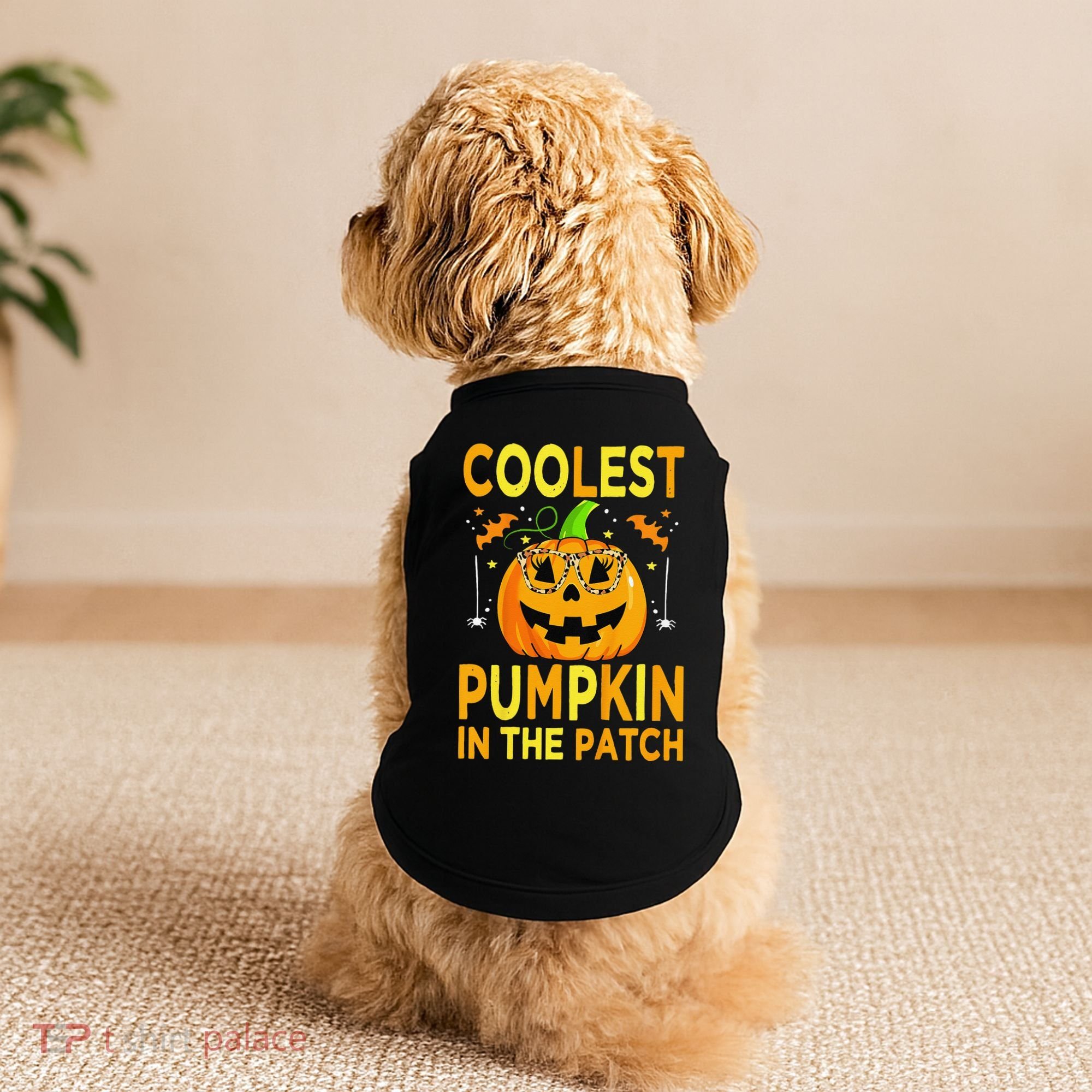 Funny Coolest Pumpkin In The Patch Funny Halloween Doggie Tank
