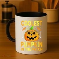 Funny Coolest Pumpkin In The Patch Funny Halloween Coffee Mug thumb 4