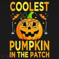 Funny Coolest Pumpkin In The Patch Funny Halloween Ornament thumb 1