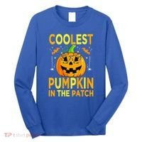Funny Coolest Pumpkin In The Patch Funny Halloween Long Sleeve Shirt thumb 0