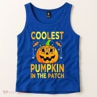 Funny Coolest Pumpkin In The Patch Funny Halloween Tank Top thumb 2