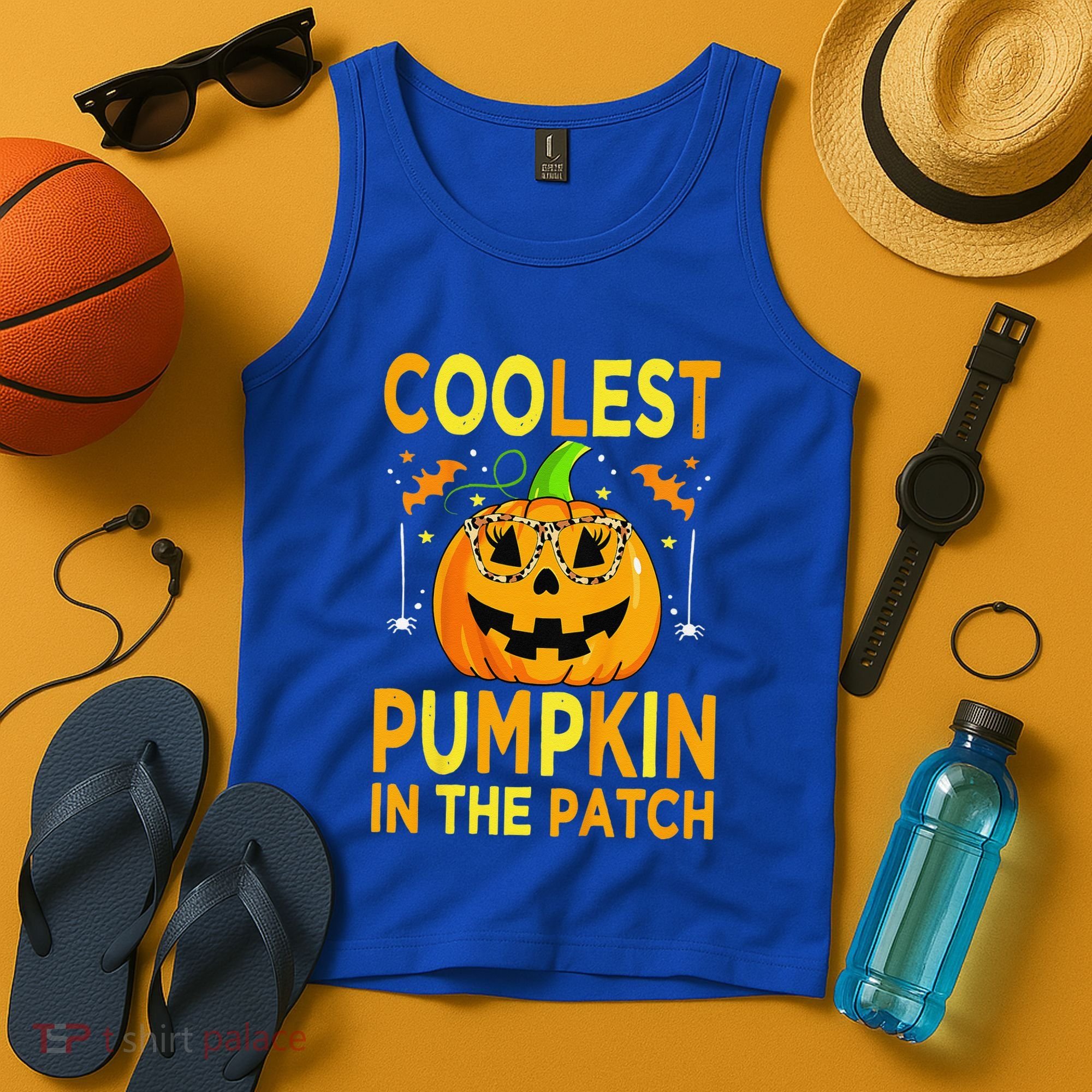 Funny Coolest Pumpkin In The Patch Funny Halloween Tank Top