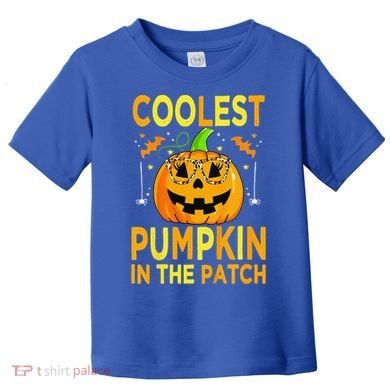 Funny Coolest Pumpkin In The Patch Funny Halloween Toddler T-Shirt