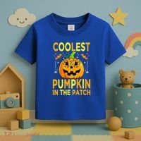 Funny Coolest Pumpkin In The Patch Funny Halloween Toddler T-Shirt thumb 3