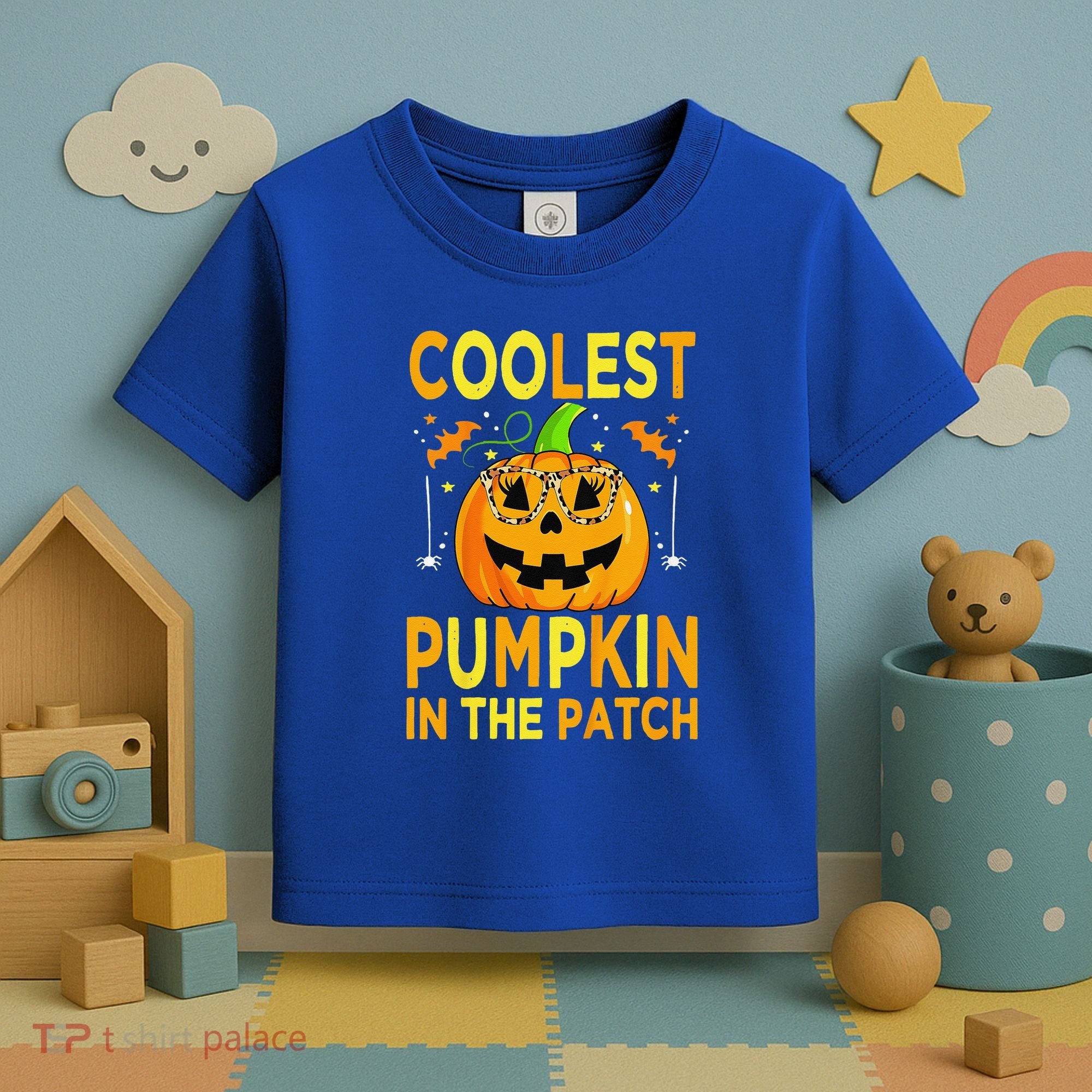 Funny Coolest Pumpkin In The Patch Funny Halloween Toddler T-Shirt