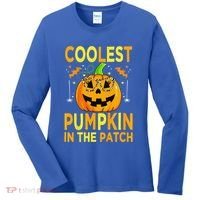 Funny Coolest Pumpkin In The Patch Funny Halloween Women's Long Sleeve Shirt thumb 0