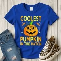 Funny Coolest Pumpkin In The Patch Funny Halloween Women's T-Shirt thumb 3