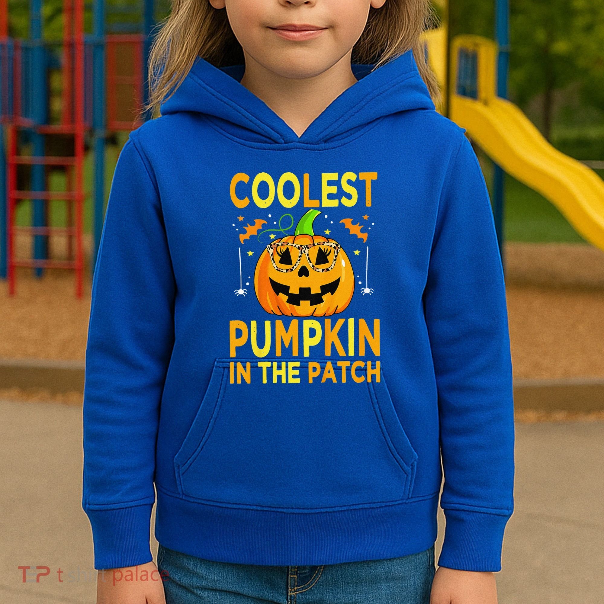 Funny Coolest Pumpkin In The Patch Funny Halloween Kids Hoodie