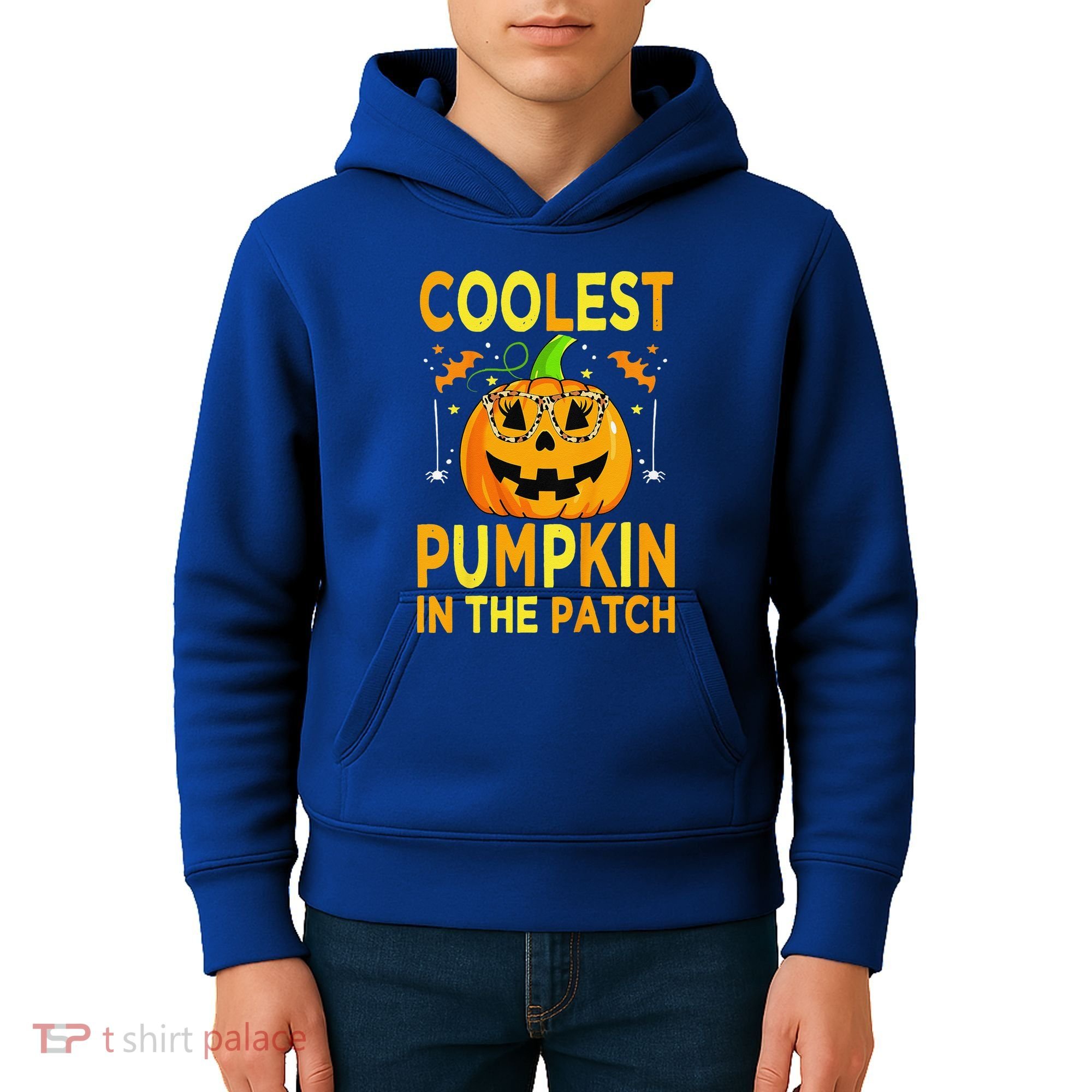 Funny Coolest Pumpkin In The Patch Funny Halloween Kids Hoodie