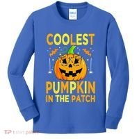 Funny Coolest Pumpkin In The Patch Funny Halloween Kids Long Sleeve Shirt thumb 0
