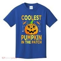 Funny Coolest Pumpkin In The Patch Funny Halloween Kids T-Shirt thumb 0
