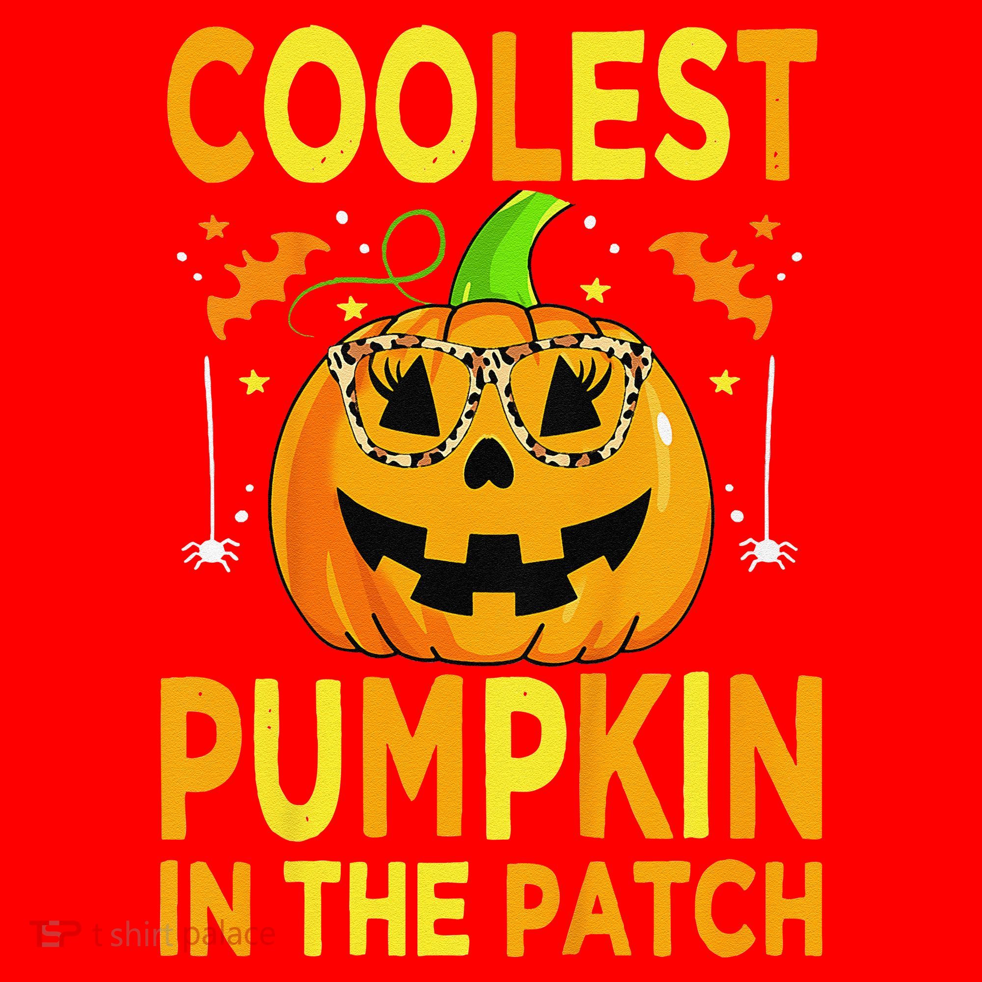 Funny Coolest Pumpkin In The Patch Funny Halloween Santa Hat
