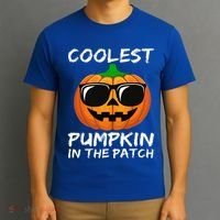 Funny Coolest Pumpkin In The Patch Halloween Funny T-Shirt thumb 3