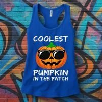 Funny Coolest Pumpkin In The Patch Halloween Funny Women's Tank Top thumb 3