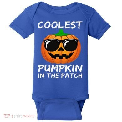 Funny Coolest Pumpkin In The Patch Halloween Funny Baby Bodysuit