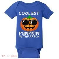 Funny Coolest Pumpkin In The Patch Halloween Funny Baby Bodysuit thumb 0