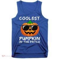 Funny Coolest Pumpkin In The Patch Halloween Funny Tank Top thumb 0
