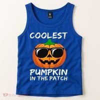 Funny Coolest Pumpkin In The Patch Halloween Funny Tank Top thumb 2