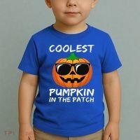 Funny Coolest Pumpkin In The Patch Halloween Funny Toddler T-Shirt thumb 2