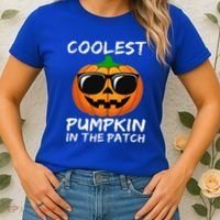 Funny Coolest Pumpkin In The Patch Halloween Funny Women's T-Shirt thumb 2