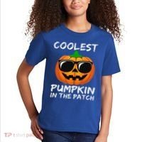 Funny Coolest Pumpkin In The Patch Halloween Funny Kids T-Shirt thumb 2