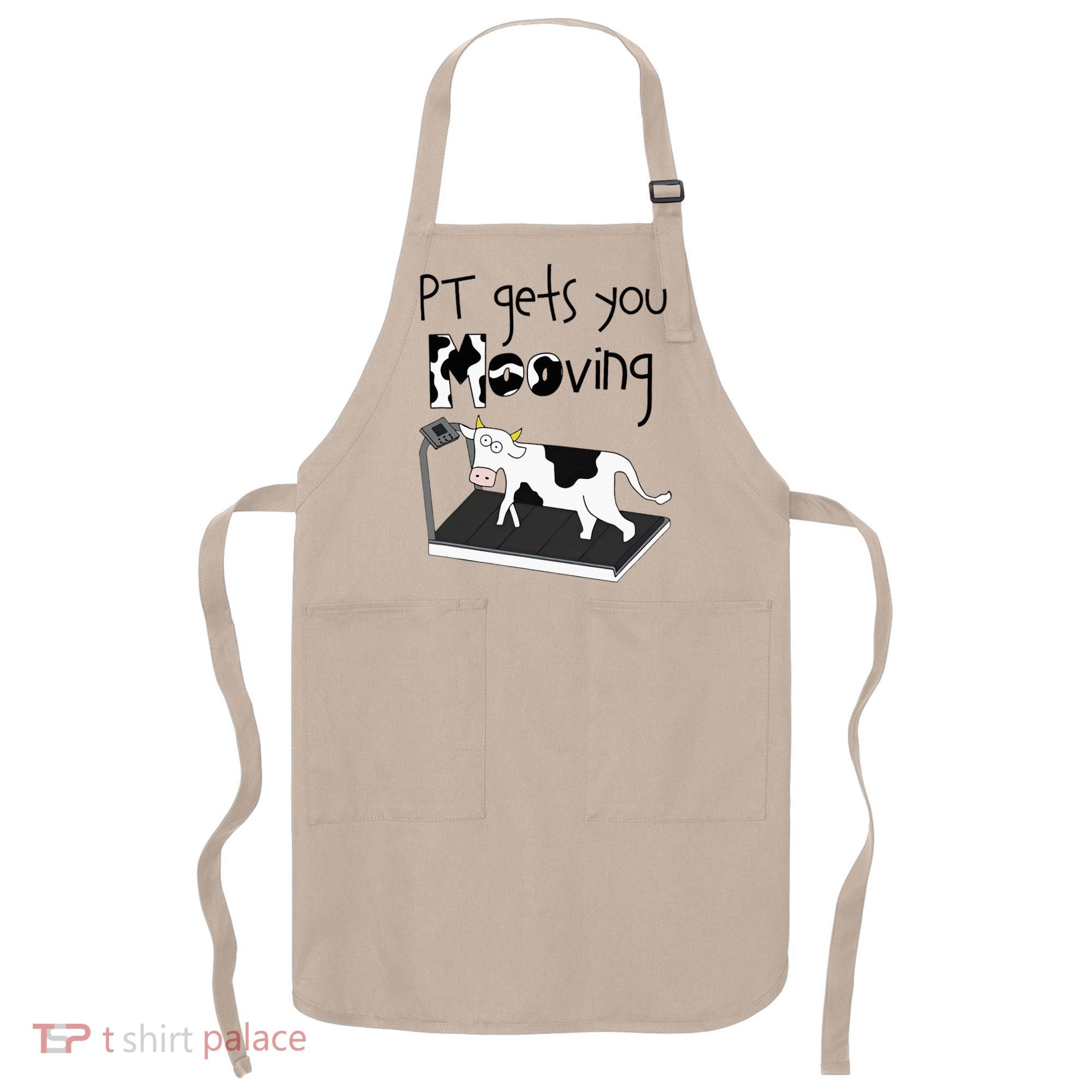 Funny Cow Physical Therapist Pt Therapy Pt Gets You Mooving Apron