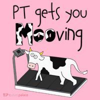 Funny Cow Physical Therapist Pt Therapy Pt Gets You Mooving Coaster thumb 2