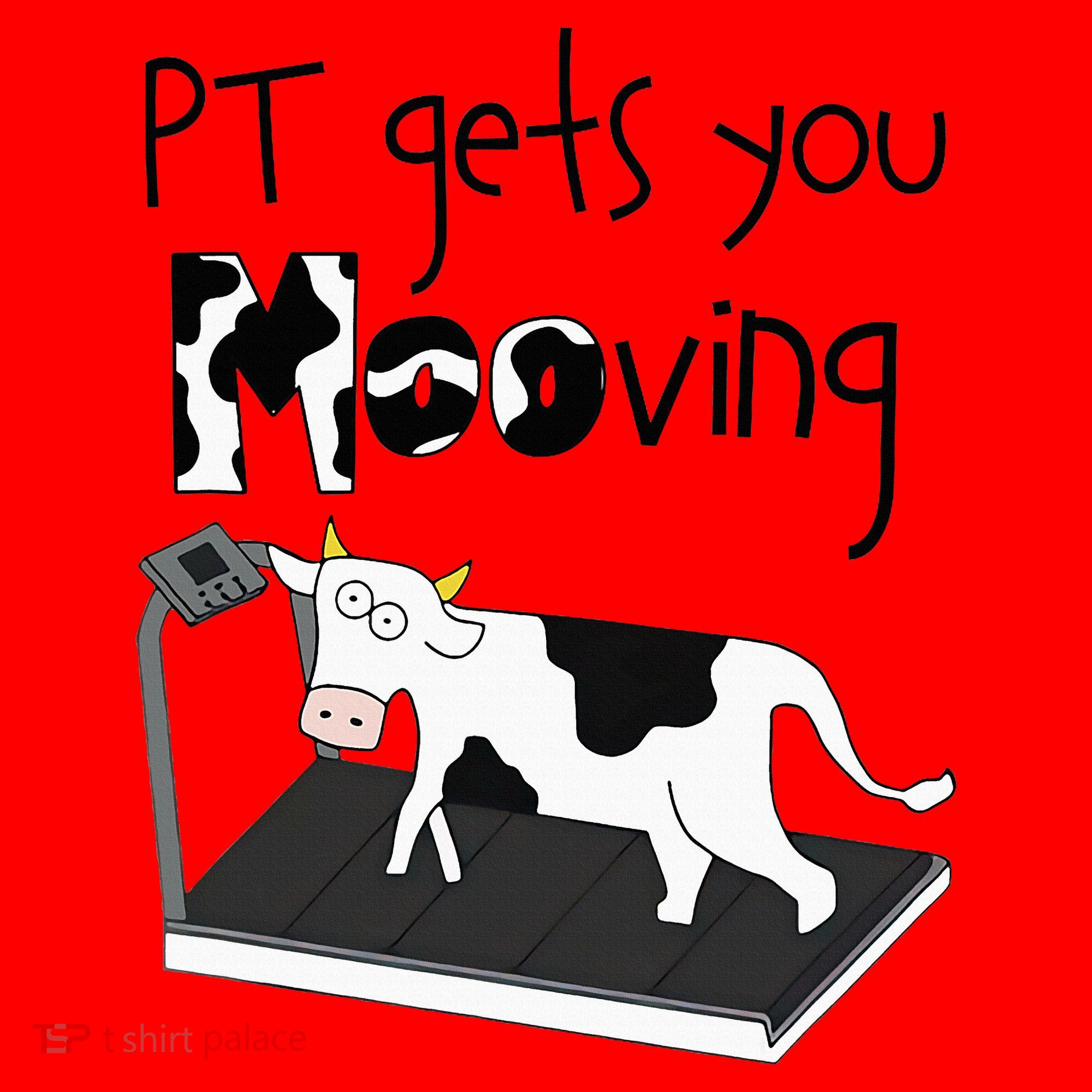 Funny Cow Physical Therapist Pt Therapy Pt Gets You Mooving Santa Hat