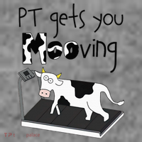 Funny Cow Physical Therapist Pt Therapy Pt Gets You Mooving Toddler Hoodie thumb 2