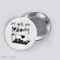 Funny Cow Physical Therapist Pt Therapy Pt Gets You Mooving Button thumb 0