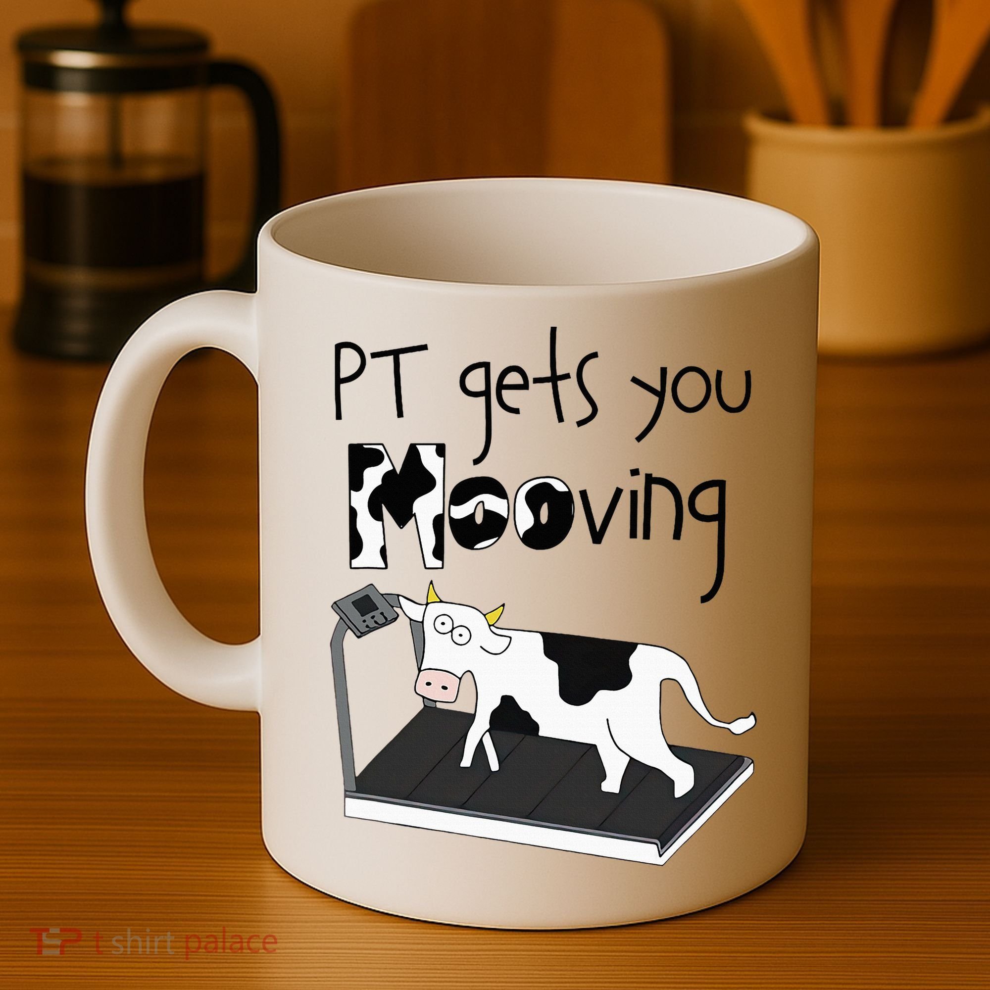 Funny Cow Physical Therapist Pt Therapy Pt Gets You Mooving Coffee Mug