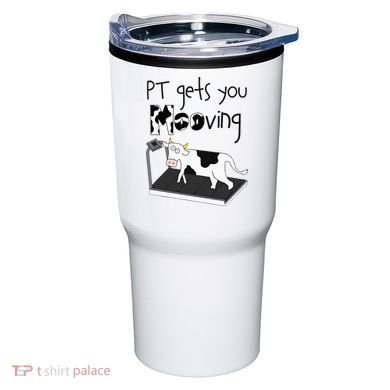 Funny Cow Physical Therapist Pt Therapy Pt Gets You Mooving Tumbler