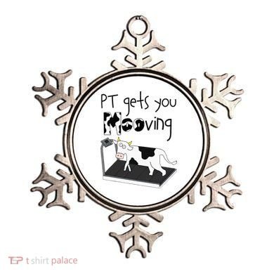 Funny Cow Physical Therapist Pt Therapy Pt Gets You Mooving Ornament
