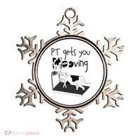 Funny Cow Physical Therapist Pt Therapy Pt Gets You Mooving Ornament thumb 0