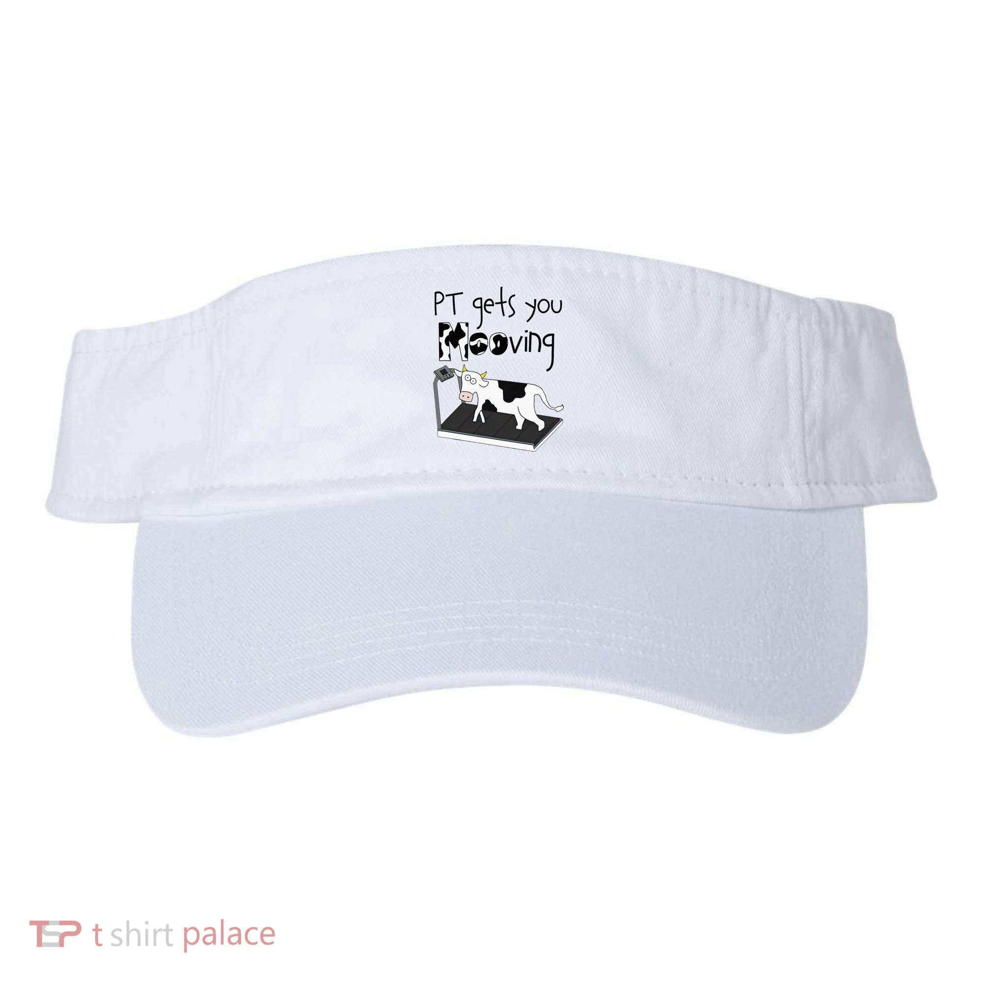 Funny Cow Physical Therapist Pt Therapy Pt Gets You Mooving Visor