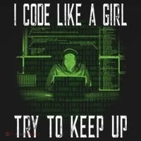 Female Computer Programmer I Code Like A Girl Coding Gift Women's Hoodie thumb 2