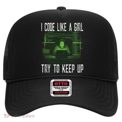Female Computer Programmer I Code Like A Girl Coding Gift Hat