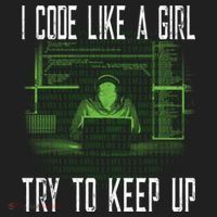 Female Computer Programmer I Code Like A Girl Coding Gift Hat thumb 2