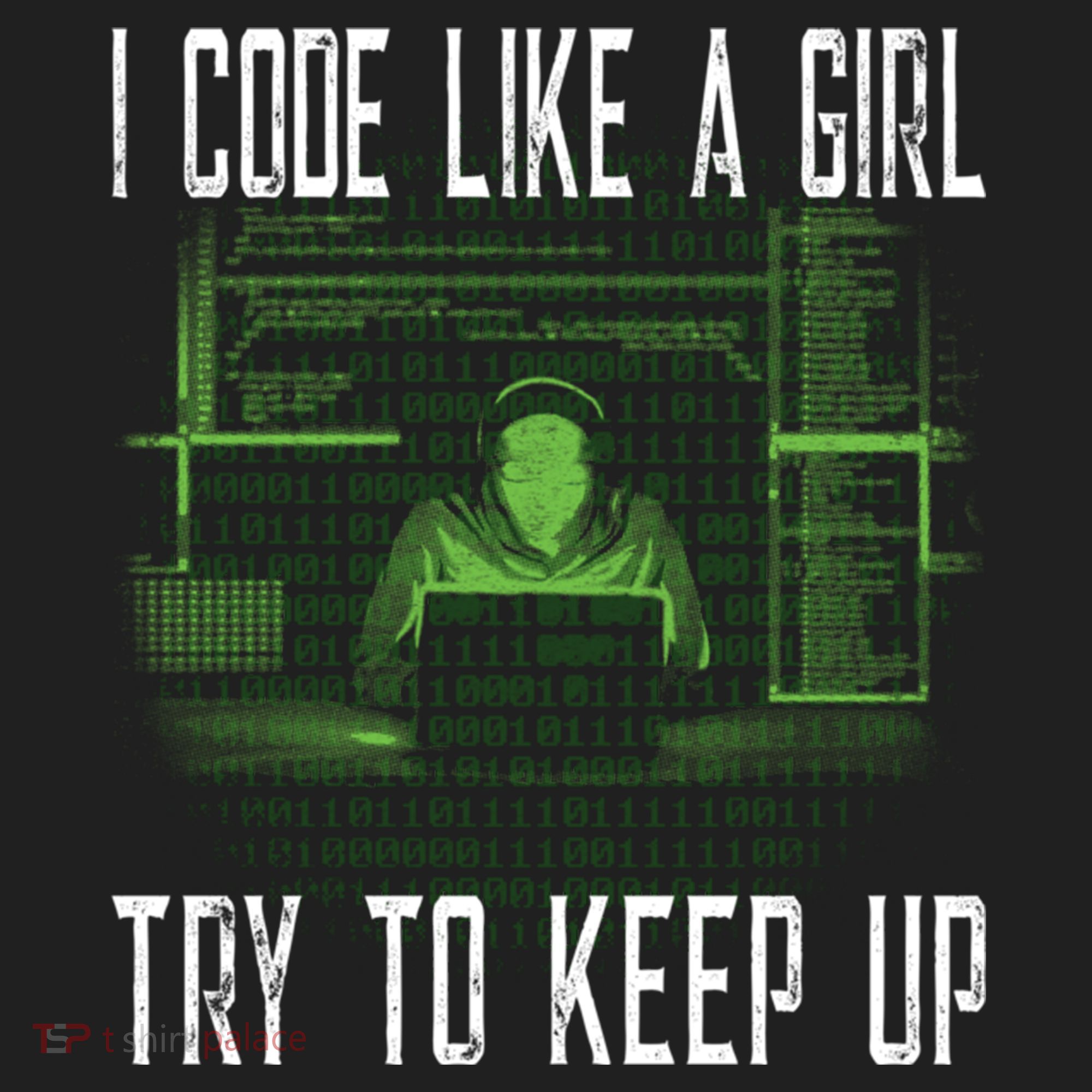 Female Computer Programmer I Code Like A Girl Coding Gift Golf Towel