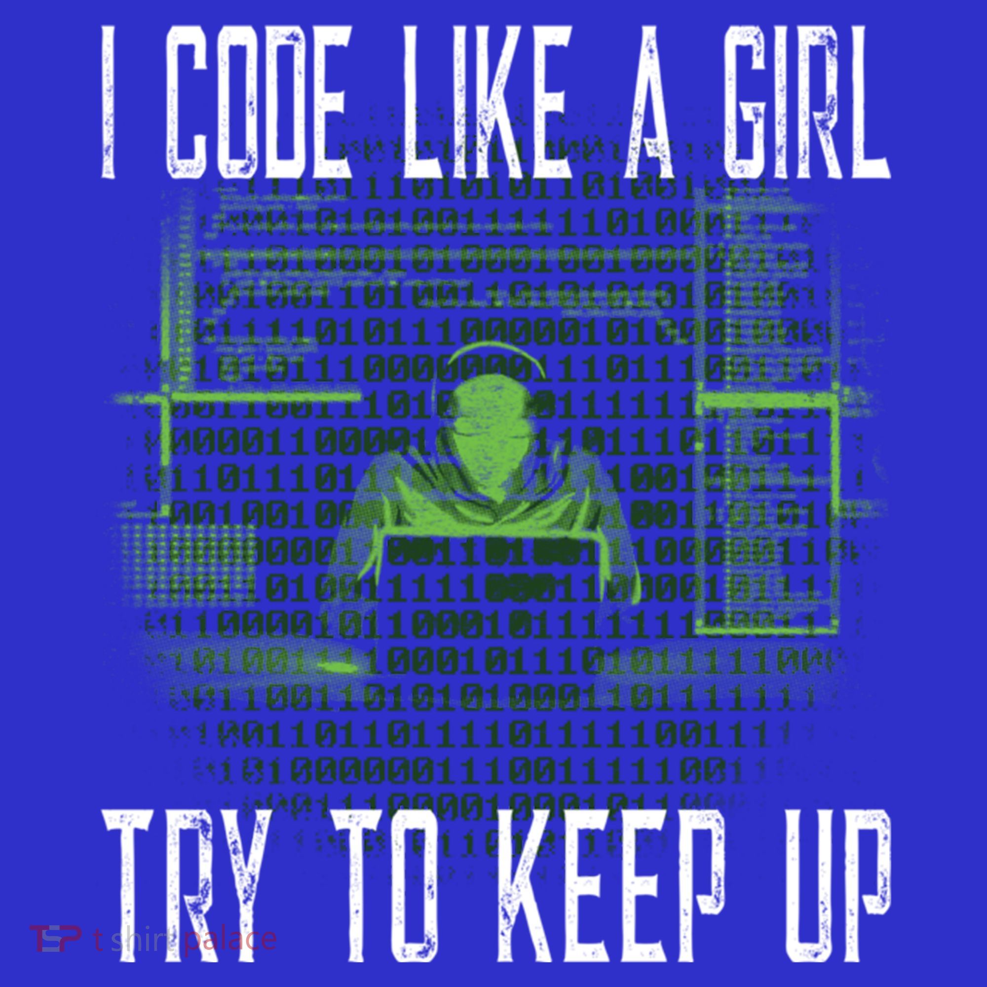 Female Computer Programmer I Code Like A Girl Coding Gift Kids Long Sleeve Shirt