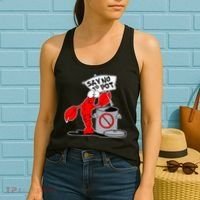 Funny Crawfish Pun Say No To Pot Lobster Festival Crayfish Women's Tank Top thumb 2