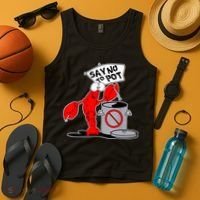 Funny Crawfish Pun Say No To Pot Lobster Festival Crayfish Tank Top thumb 4