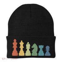 Funny Chess Pieces Board Gift Game Lover Player Themed Chess Gift 9 Beanie thumb 0
