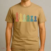 Funny Chess Pieces Board Gift Game Lover Player Themed Chess Gift 9 T-Shirt thumb 3