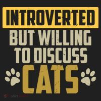 Funny Cat Paws Introverted But Willing To Discuss Cats Beanie thumb 2