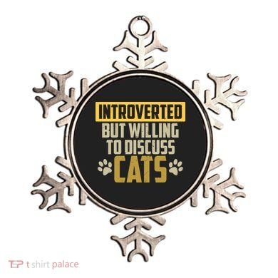 Funny Cat Paws Introverted But Willing To Discuss Cats Ornament