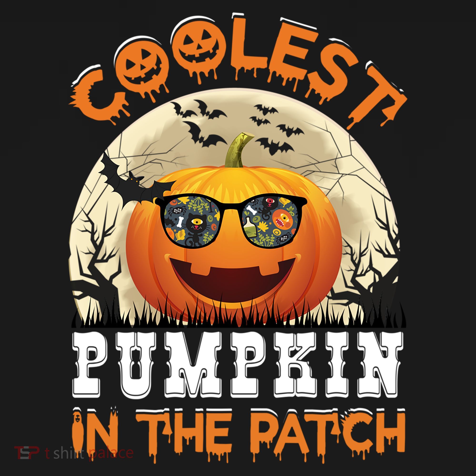 Funny Coolest Pumpkin In The Patch Halloween Graphic Gift Pajama Set