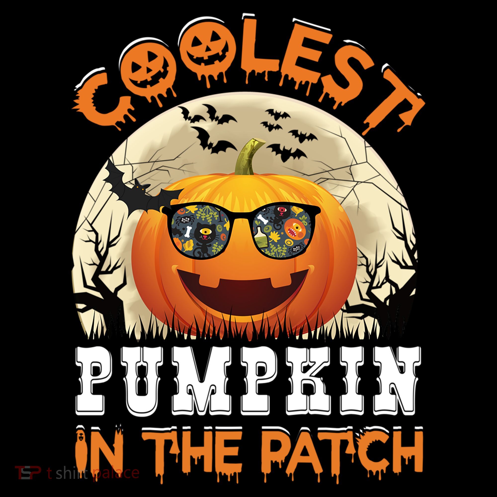Funny Coolest Pumpkin In The Patch Halloween Graphic Gift Women's Hoodie