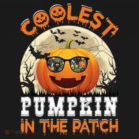 Funny Coolest Pumpkin In The Patch Halloween Graphic Gift Ornament thumb 1
