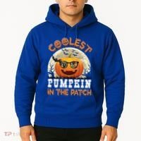 Funny Coolest Pumpkin In The Patch Halloween Graphic Gift Hoodie thumb 2
